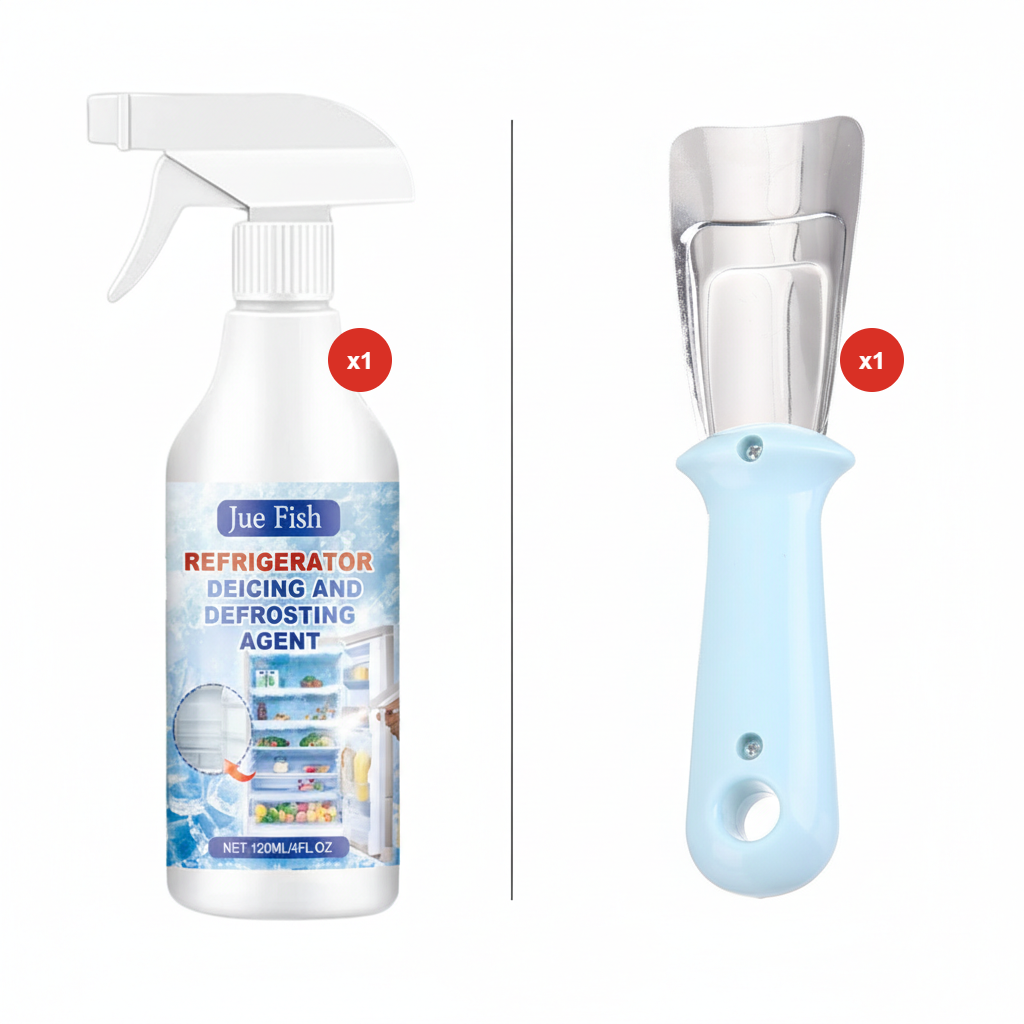🧊 LAST DAY - BUY 2 GET 1 FREE! ✨ Defrosting Spray for Fridge & Freezer - Rapid Ice Removal with Eco-Friendly Formula for Effortless Cleaning 🌿❄️
