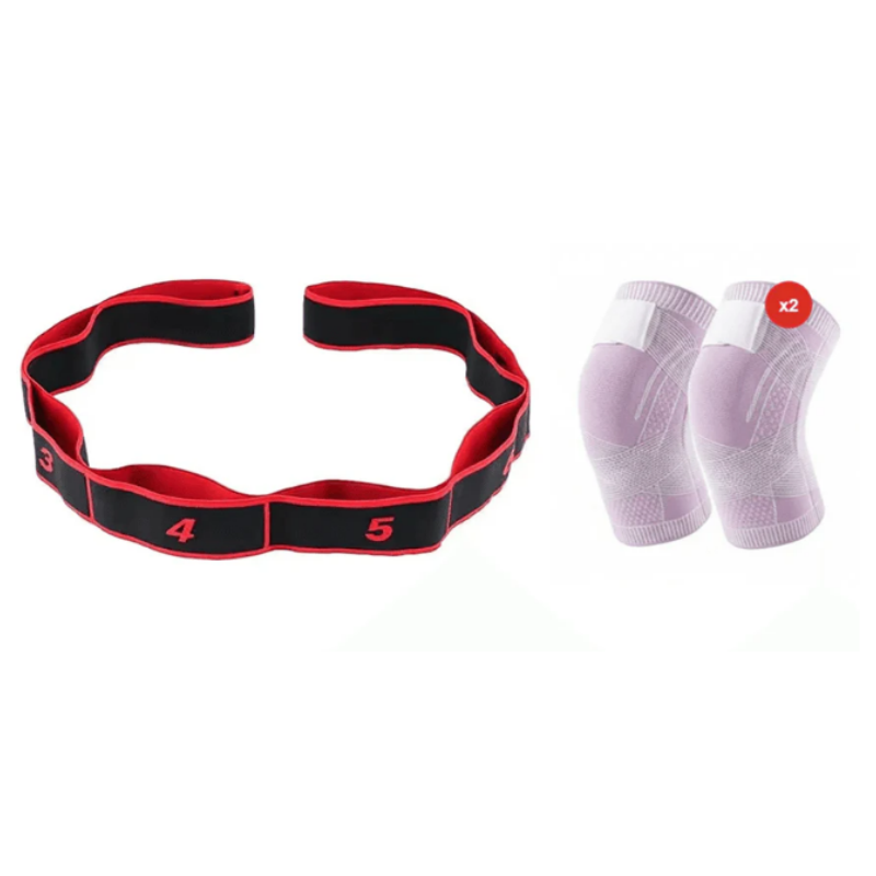 Fitness resistance band for stretching and yoga
