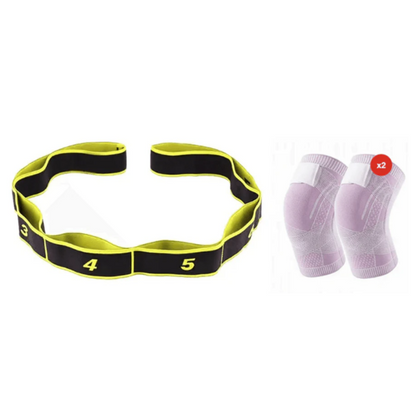 Fitness resistance band for stretching and yoga