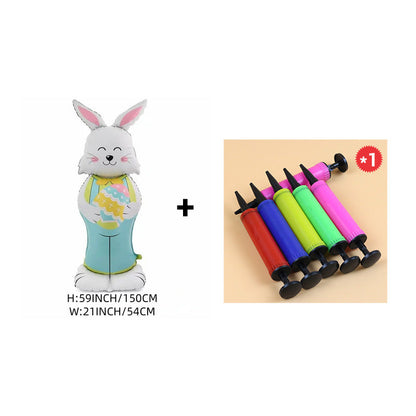 🎁Easter Early Bird Sale🐰Giant 3D Standing Bunny Balloon Self-Supporting Festive Cheer