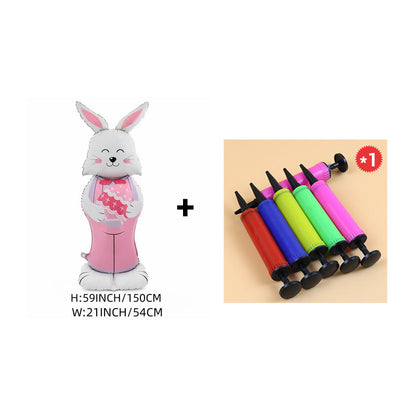 🎁Easter Early Bird Sale🐰Giant 3D Standing Bunny Balloon Self-Supporting Festive Cheer