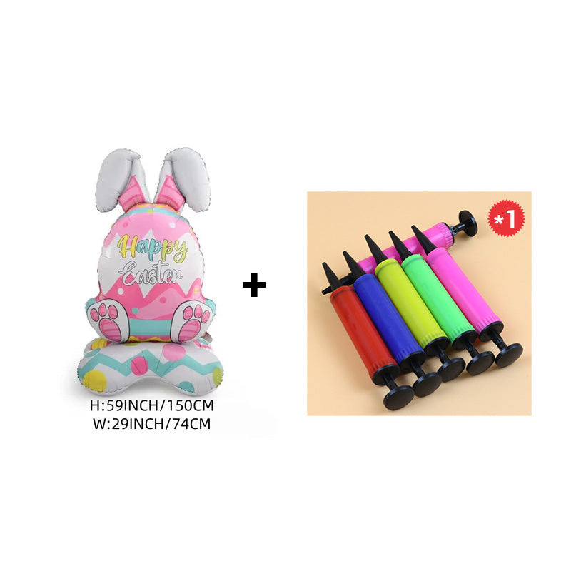 🎁Easter Early Bird Sale🐰Giant 3D Standing Bunny Balloon Self-Supporting Festive Cheer