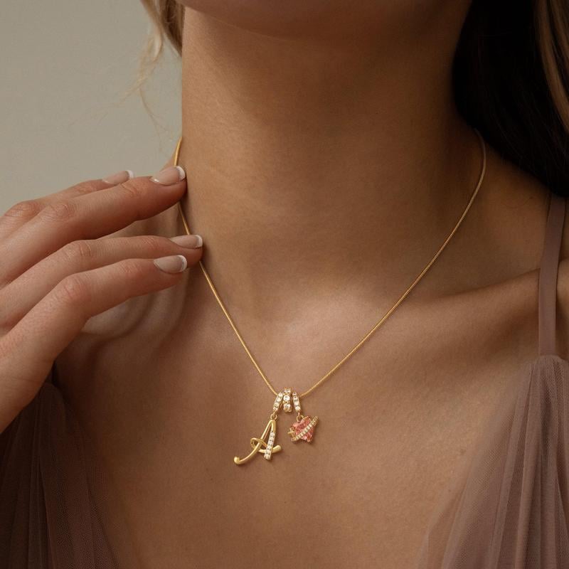 💖 LAST DAY – 57% OFF ✨ 3-layer pendant necklaces with initials A-Z 🎀 | Personalized & elegant