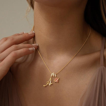 💖 LAST DAY – 57% OFF ✨ 3-layer pendant necklaces with initials A-Z 🎀 | Personalized & elegant