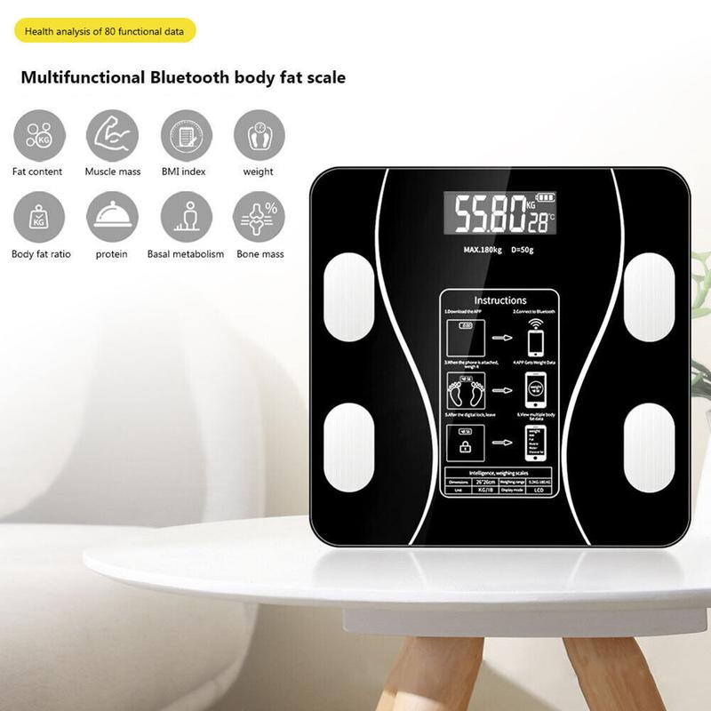 ⏳LAST DAY SALE 50% OFF🔥Smart BMI Digital Wireless Weight Scales with LCD Display