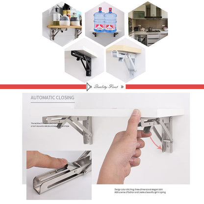 🥳2026 HOT SALE🥳📚 Fold in a Second, Declutter Instantly! Multi-use Bracket for a Tidy Kitchen/Study 50% OFF🧱✨