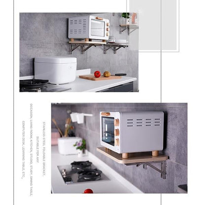 🥳2026 HOT SALE🥳📚 Fold in a Second, Declutter Instantly! Multi-use Bracket for a Tidy Kitchen/Study 50% OFF🧱✨