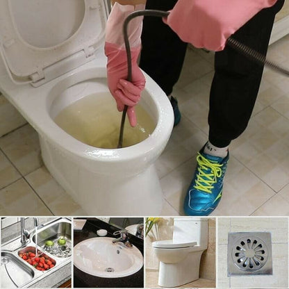 Electric drain cleaning spring succeeds