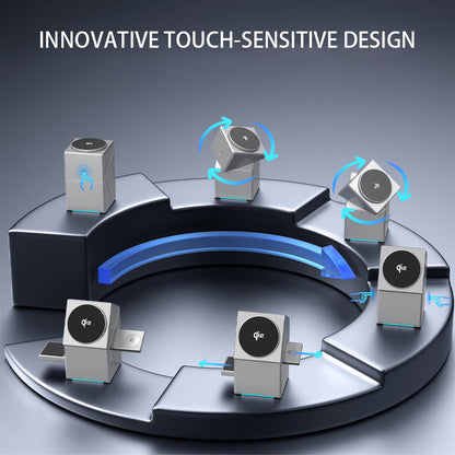⚡️ Exclusive Sale -55%! 📱 3-in-1 Foldable Magnetic Charging Station – Perfect for Home, Work & Travel ✨ | 15W Fast Charging, Multi-Device & Compact!📱⌚