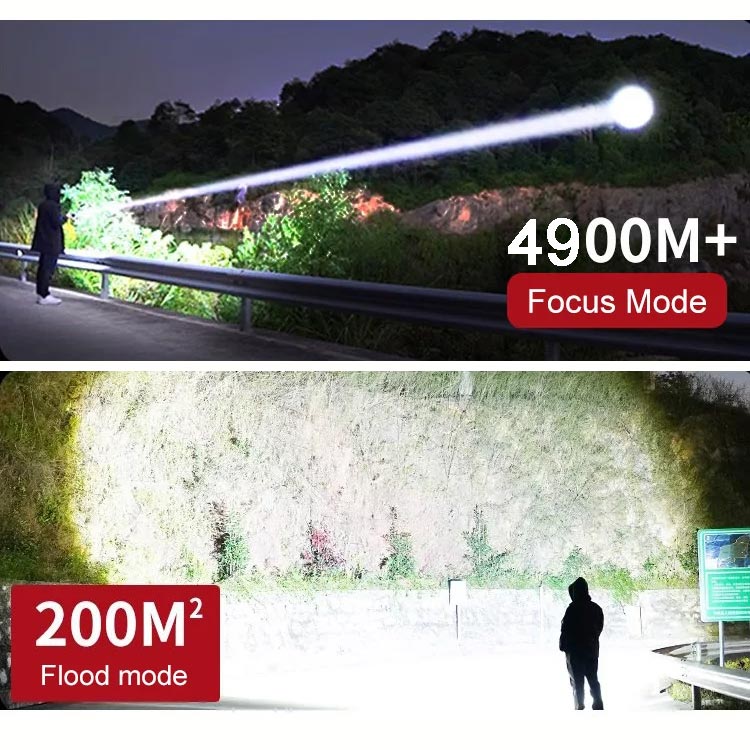 💥Super Strong Light Zoomable Flashlight