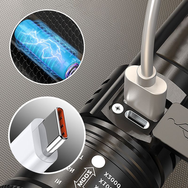 💥Super Strong Light Zoomable Flashlight