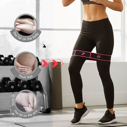 Fitness resistance band for stretching and yoga
