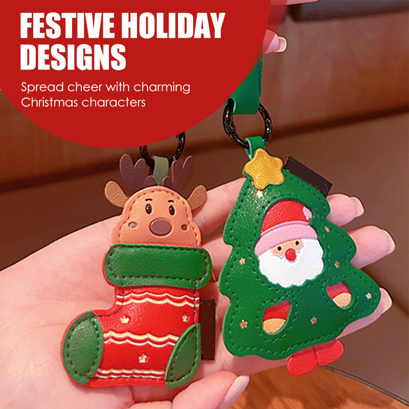 Festive Christmas Keychain Bag Charm