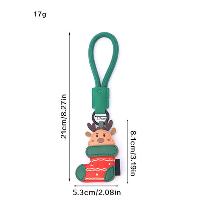 Festive Christmas Keychain Bag Charm