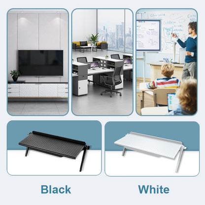 Adjustable TV Top Shelf - No Drilling