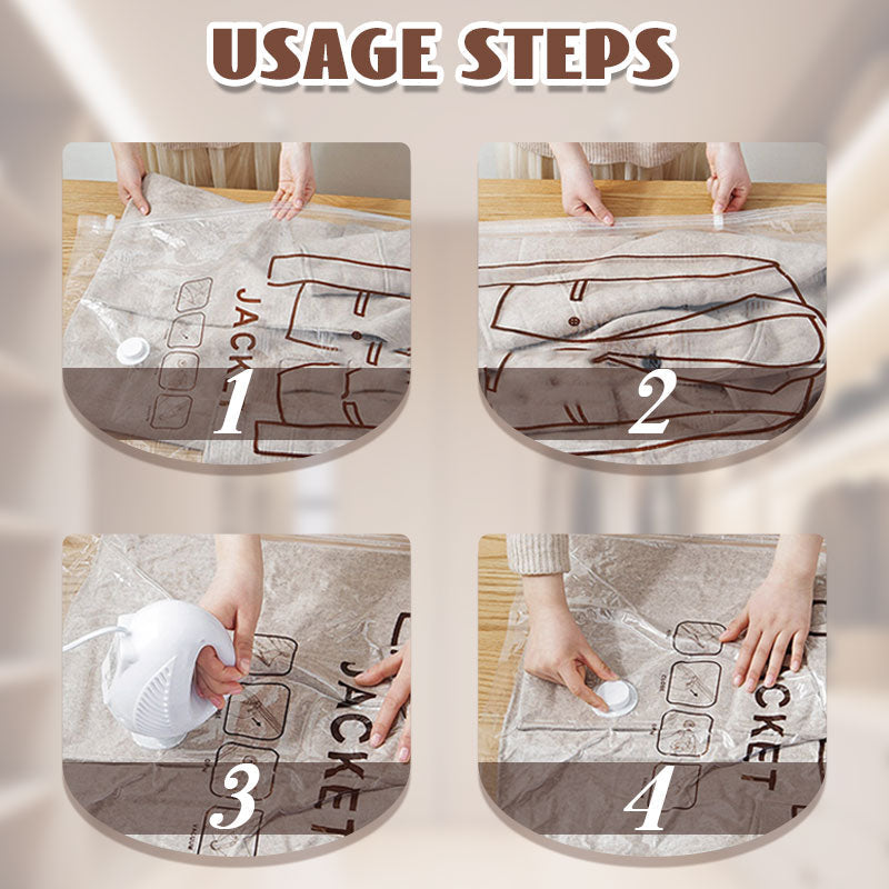 📢📢50%  OFF !! ⏰Hanging Vacuum Storage Bags