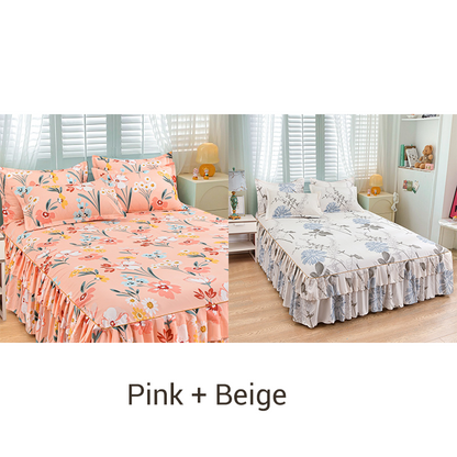 ⏳Limited-time 50% off⏰3-Piece Ruffled Bed Skirt Set🛏️