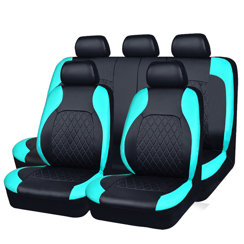 🎁🚗9-Piece Universal Fit Leather Car Seat Cover Set