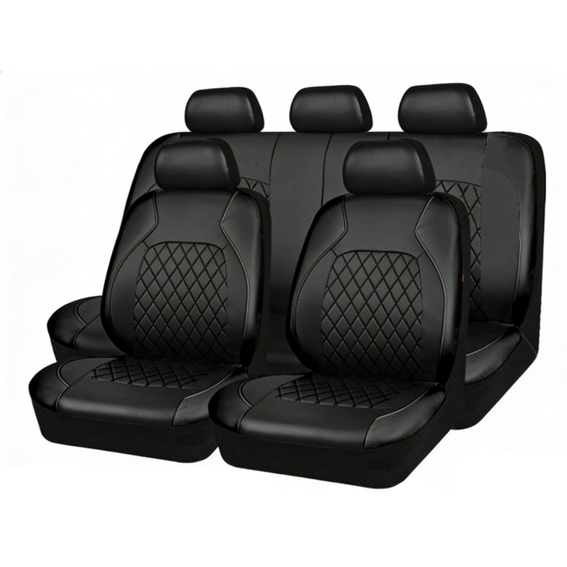 🎁🚗9-Piece Universal Fit Leather Car Seat Cover Set